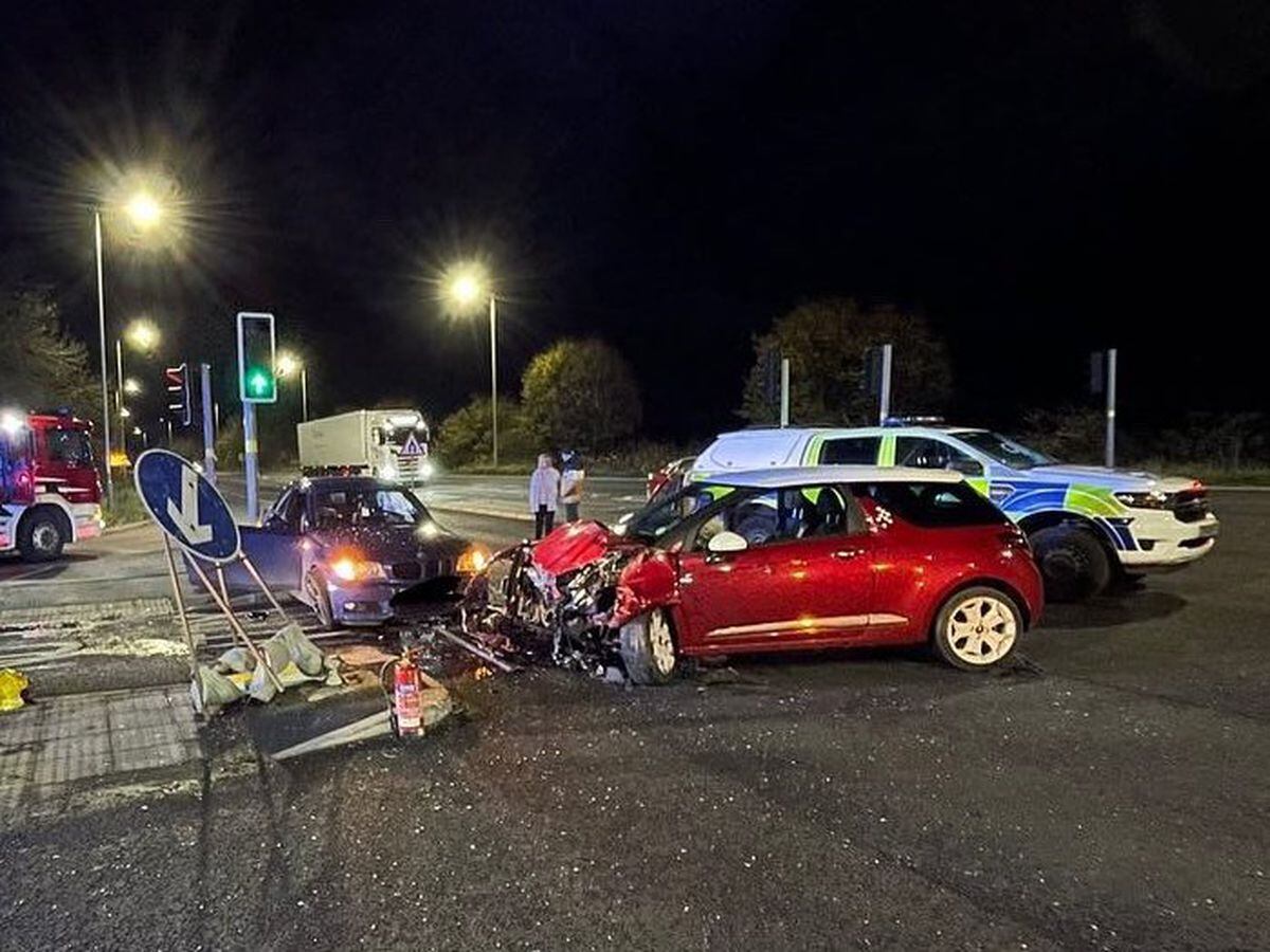 Two Drivers Taken To Hospital After Early Morning A Crash Shropshire Star