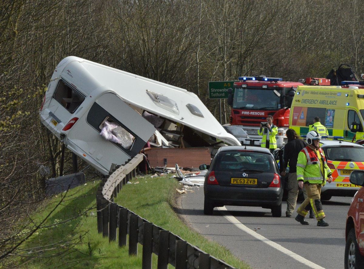 Two Taken To Hospital After Motorhome Crash On A Near Oswestry Shropshire Star