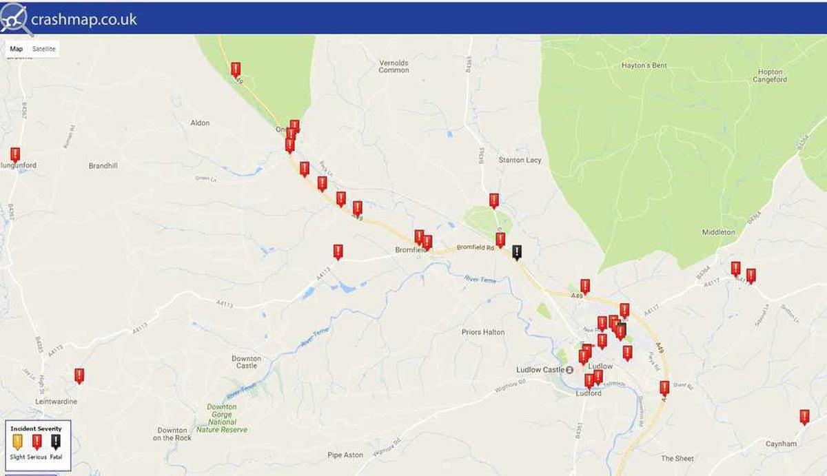 Shropshire's Most Deadly Roads: Map Highlights County's Crash Hotspots ...