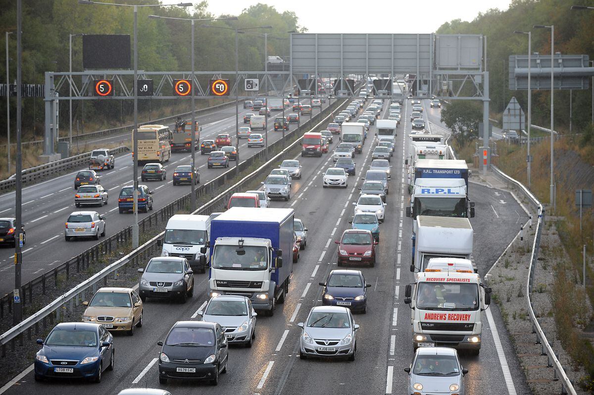 Congestion Warning On M6 And M54 After Collision Shropshire Star