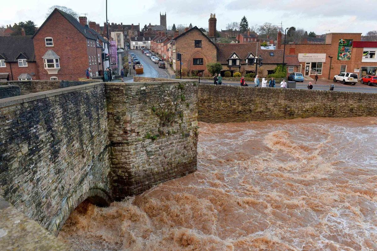 Storm Dennis River nears peak as Ludlow hit by worst flooding in 12