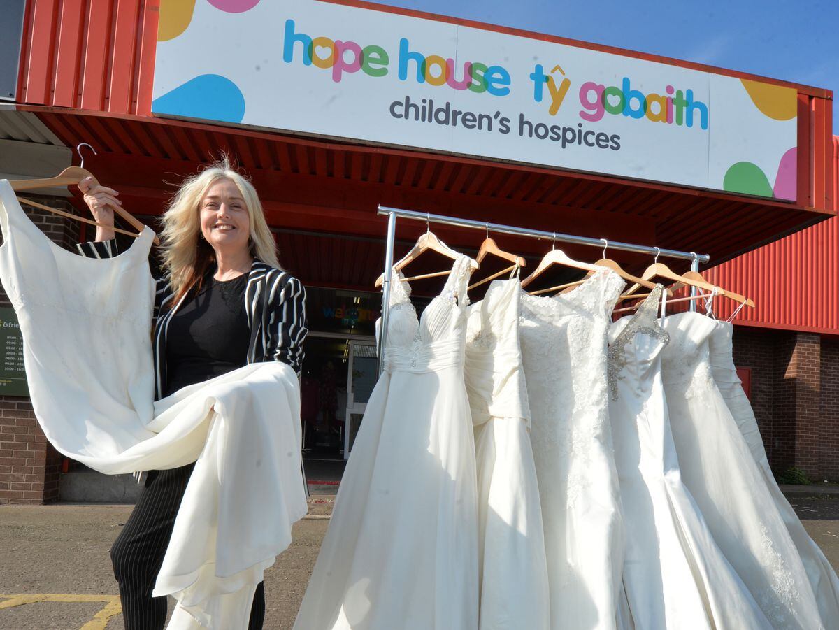 Wedding dress event at charity shop after dozens donated by bridal