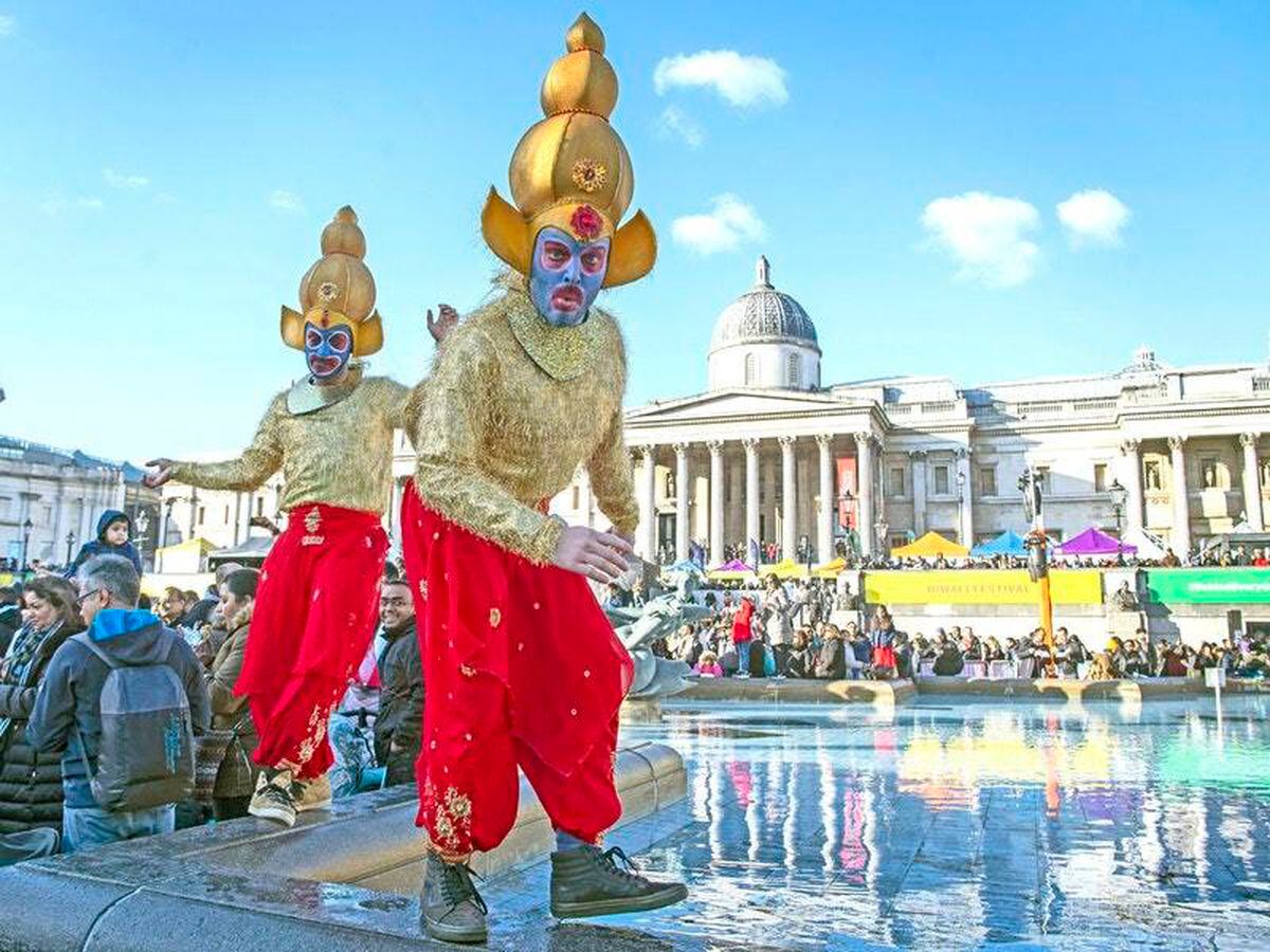 In Pictures Diwali Comes To Trafalgar Square Shropshire