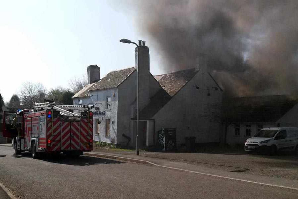 Fire Crews Battle Blaze At Former Telford Pub Shropshire Star