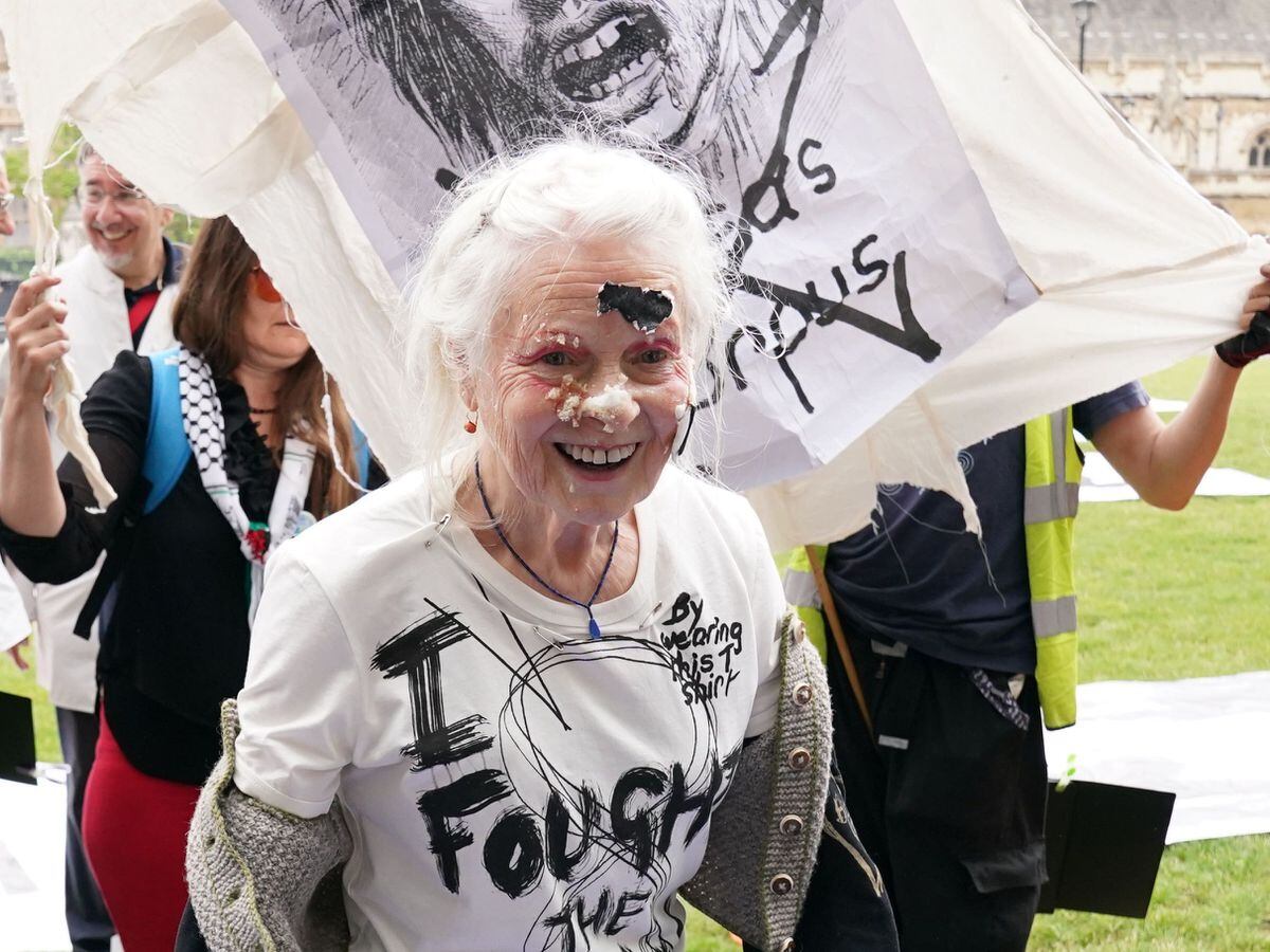 Dame Vivienne Westwood joins Julian Assange's 50th birthday picnic