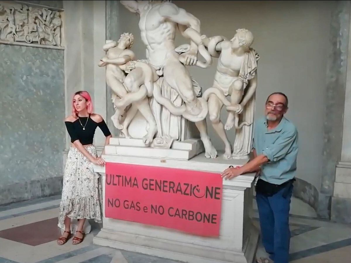 Climate protest at Italian museum