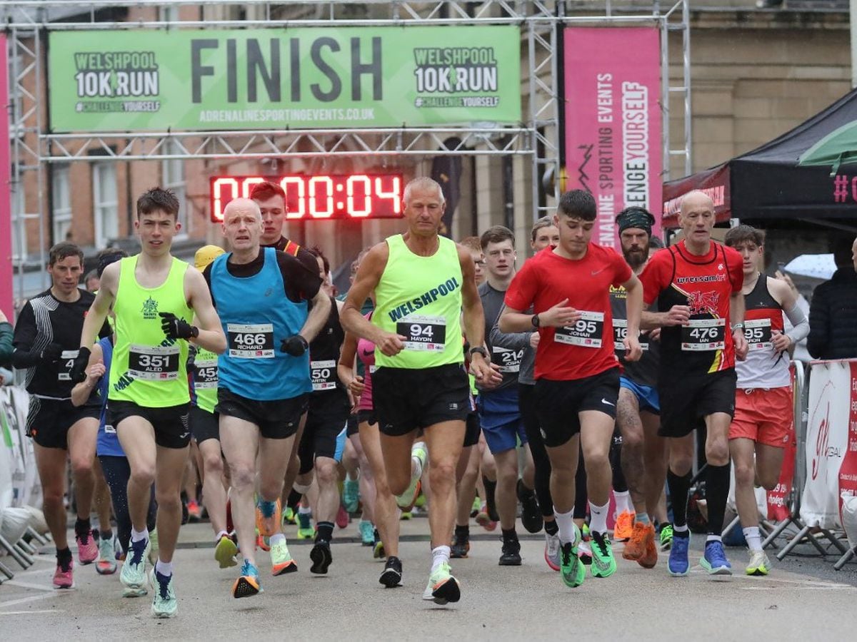 Visitors from far and wide in high spirits at Welshpool 10k despite ...