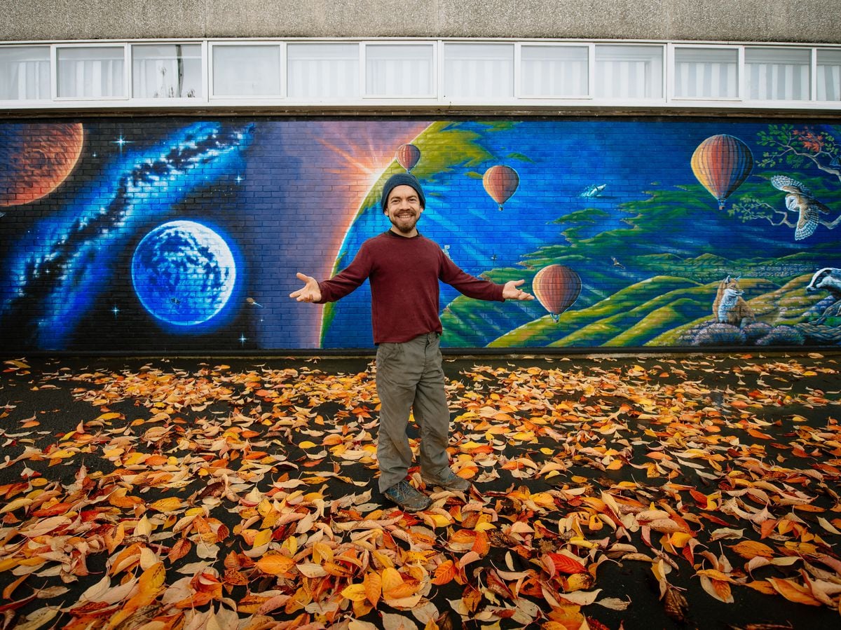 South Shropshire mural  brightens up school Shropshire Star 