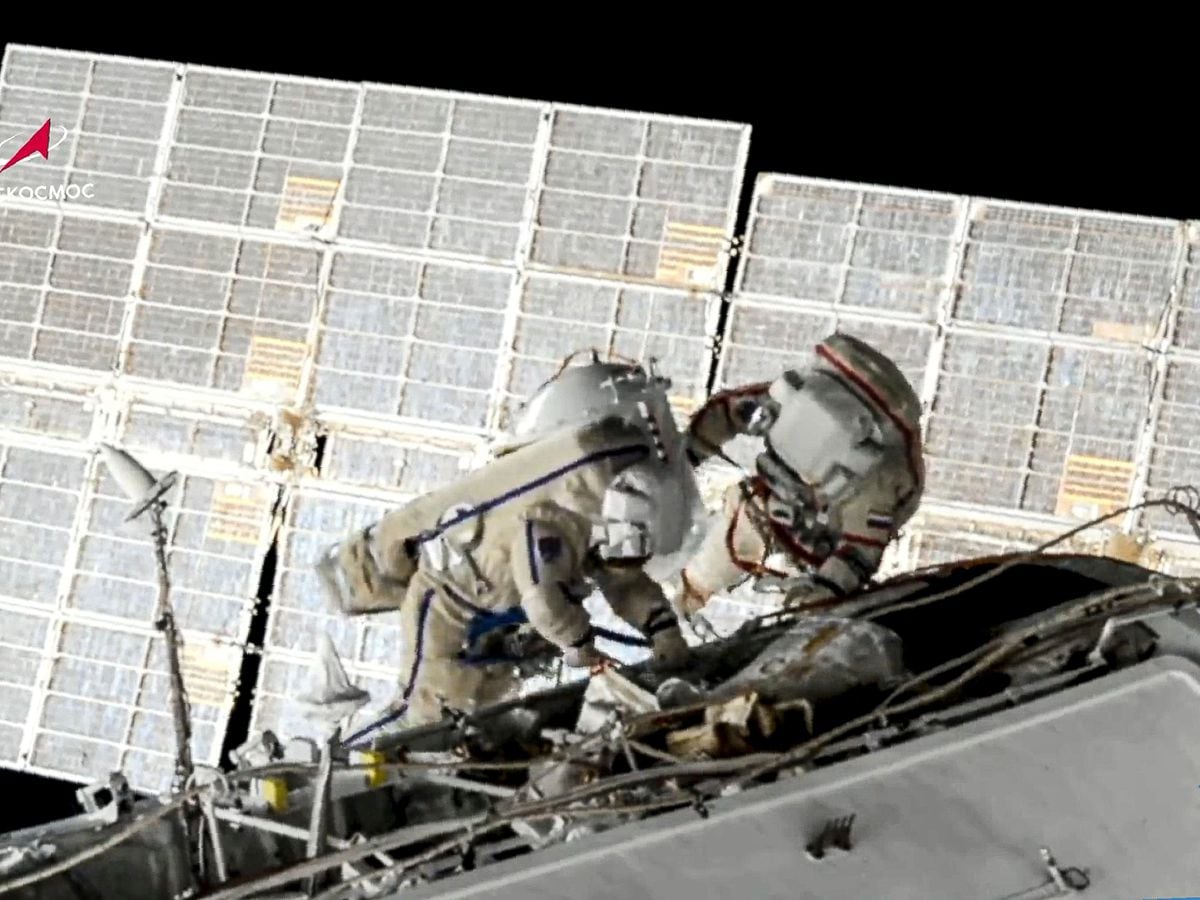 Russians end seven-hour spacewalk at International Space Station