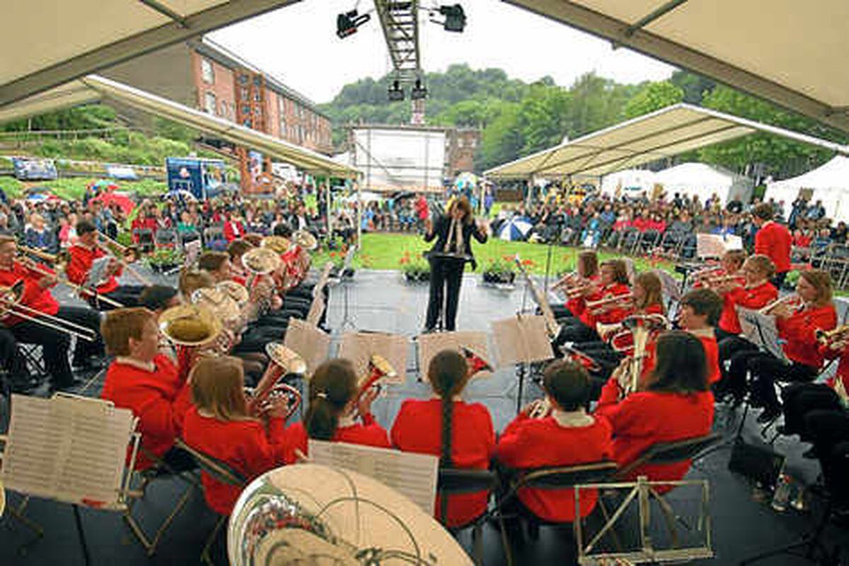 Ironbridge Brass Bands Festival blow their trumpets Shropshire Star