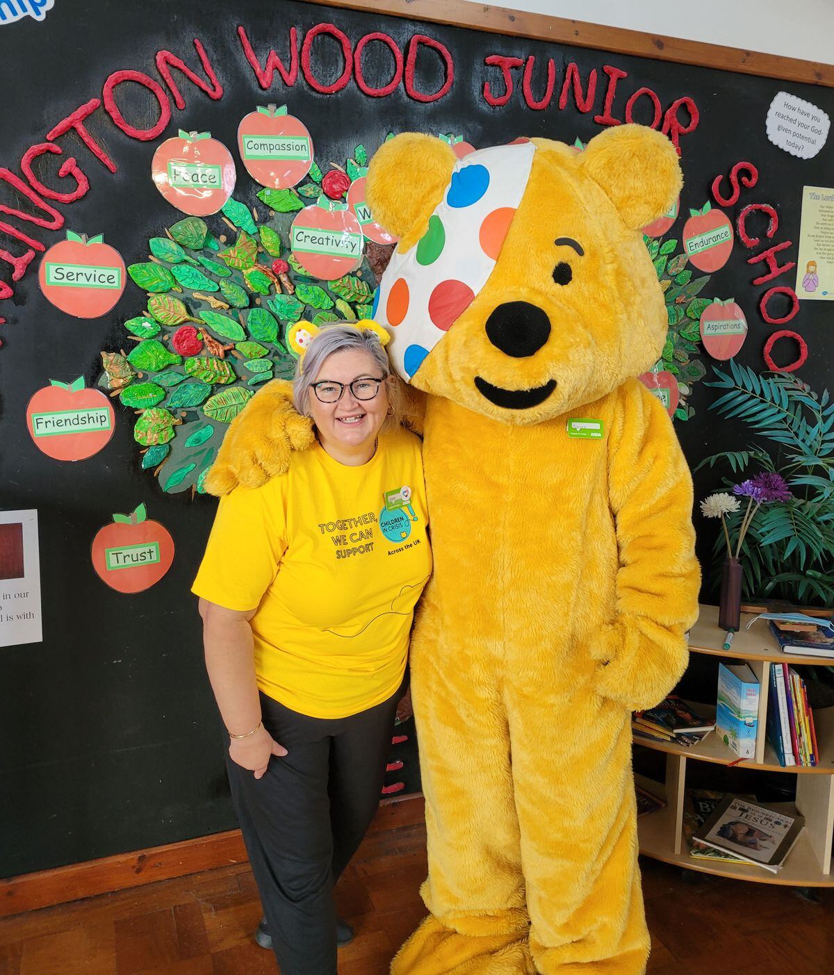 Children in Telford receive a special visit from Pudsey Bear ...