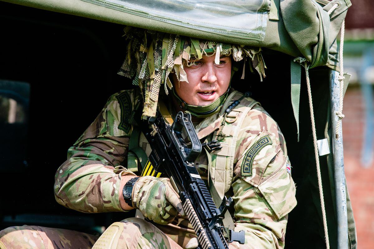 Reservists get taste of real-life war zone at Shropshire training camp ...