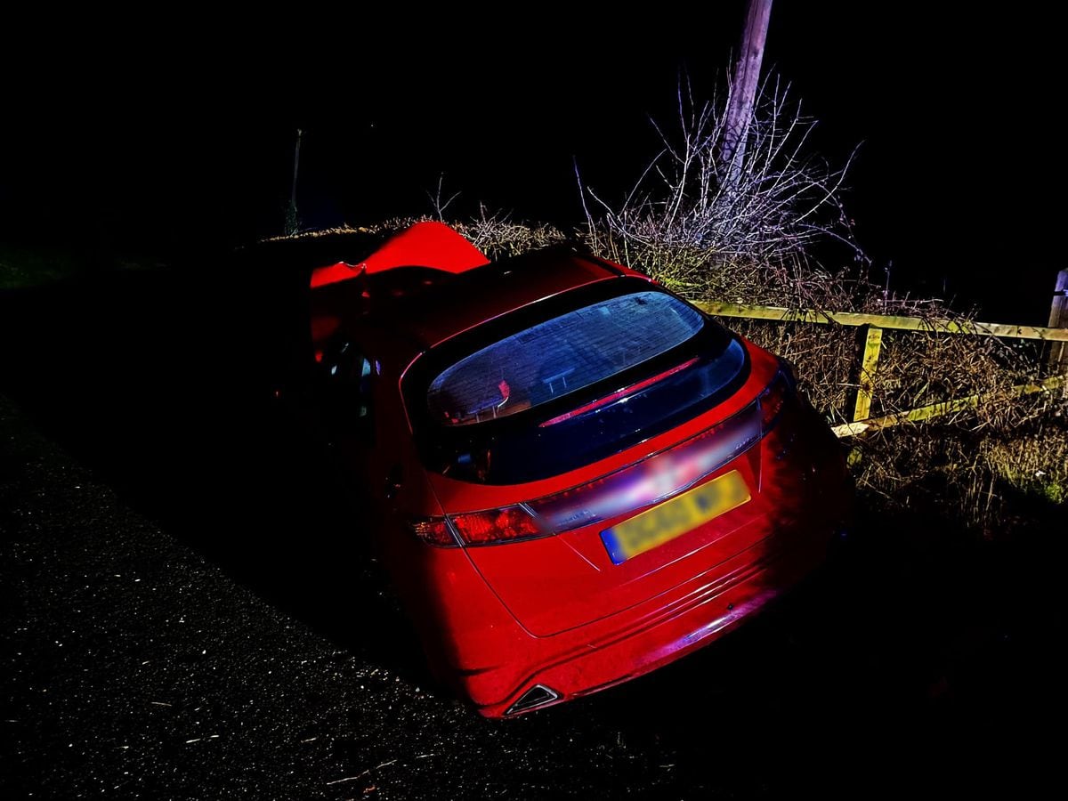 Car Crashes Off A51 Near Market Drayton In Early Hours Of New Year's ...