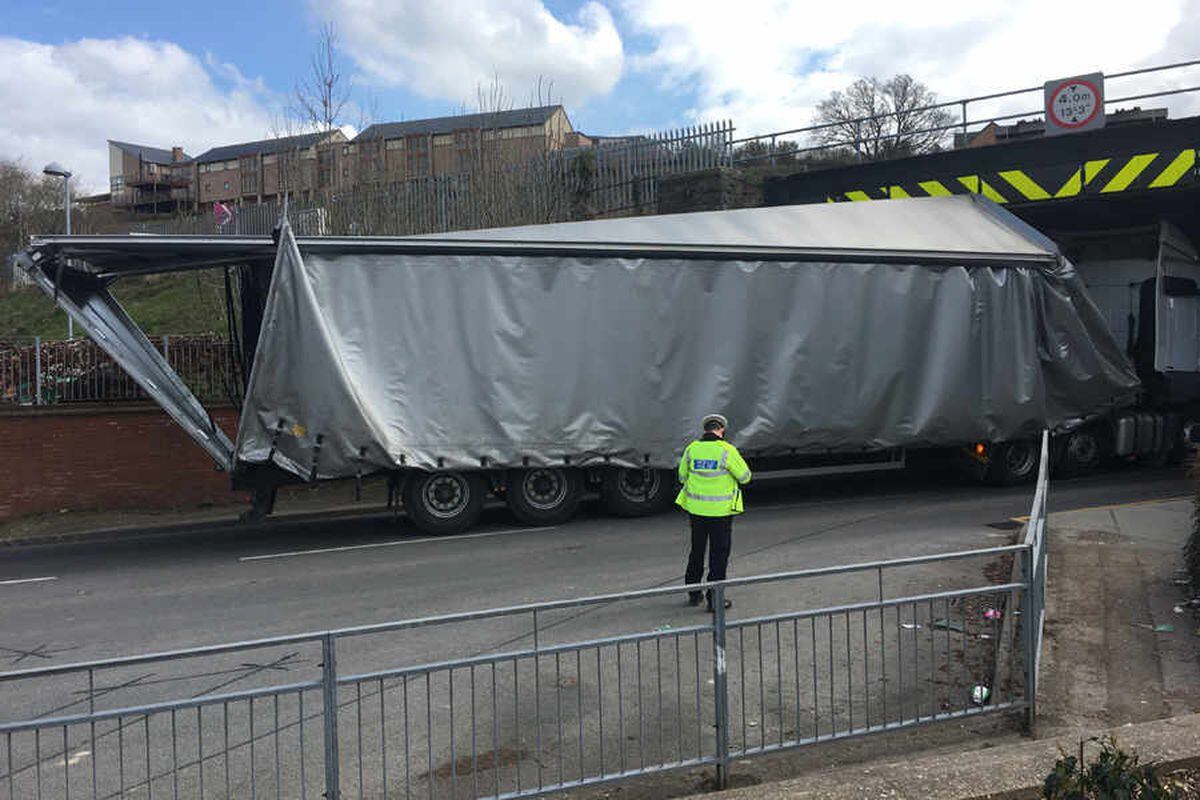 Newtown Road Blocked After Lorry Gets Stuck Under Bridge | Shropshire Star