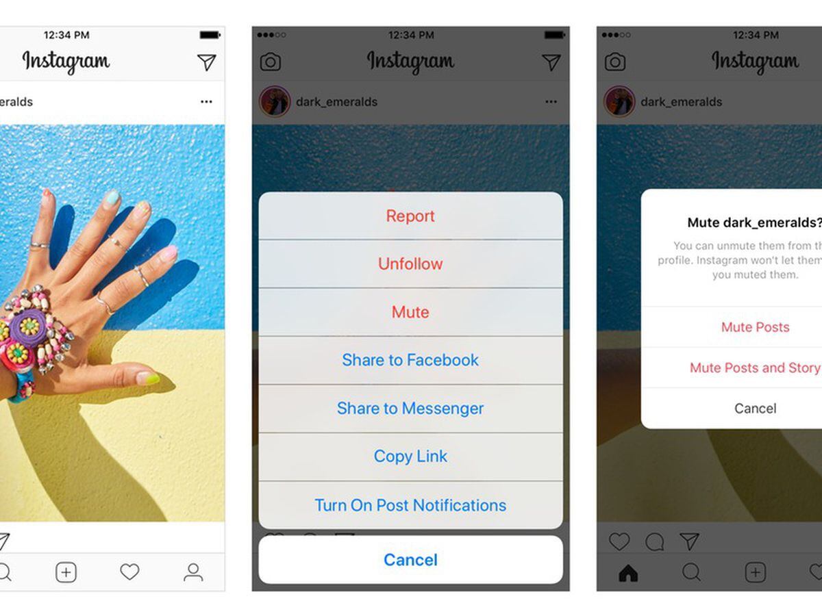 Instagram announces mute button to hide posts from accounts without