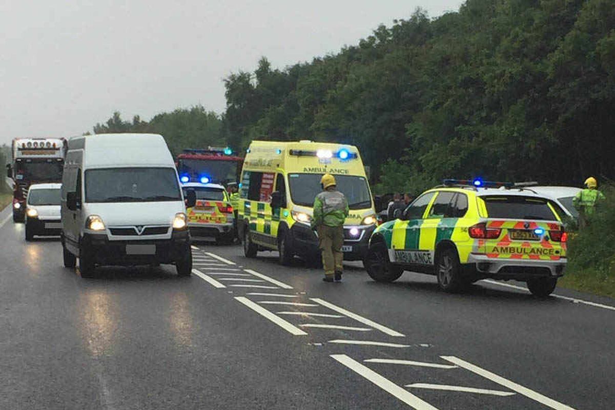 Pictures Series Of Shropshire Crashes Causes Rush Hour Delays