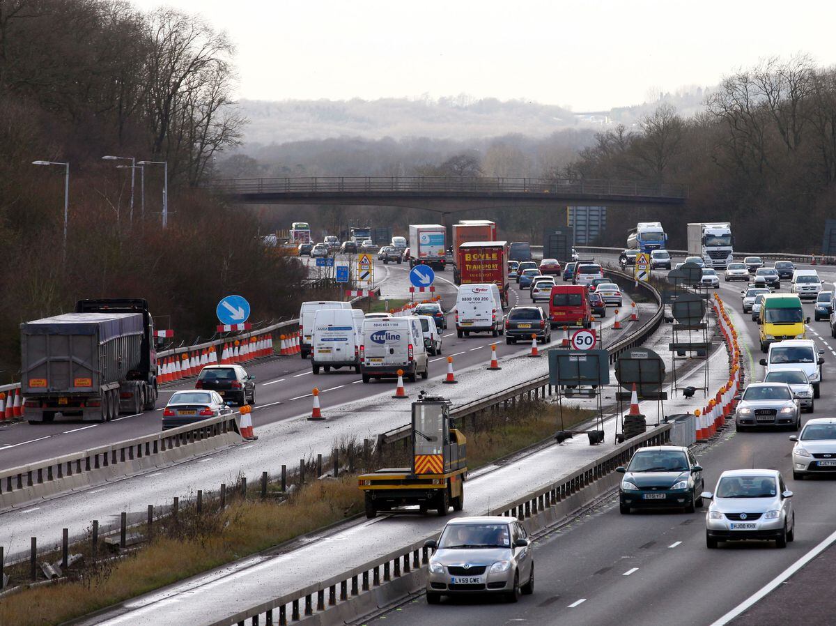 M6 northbound closed between three junctions including M5 link