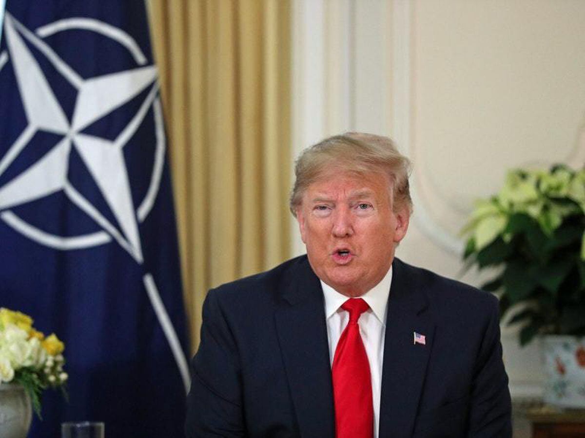 Trump On Fiery Form At First Press Conference Of Nato Trip | Shropshire ...