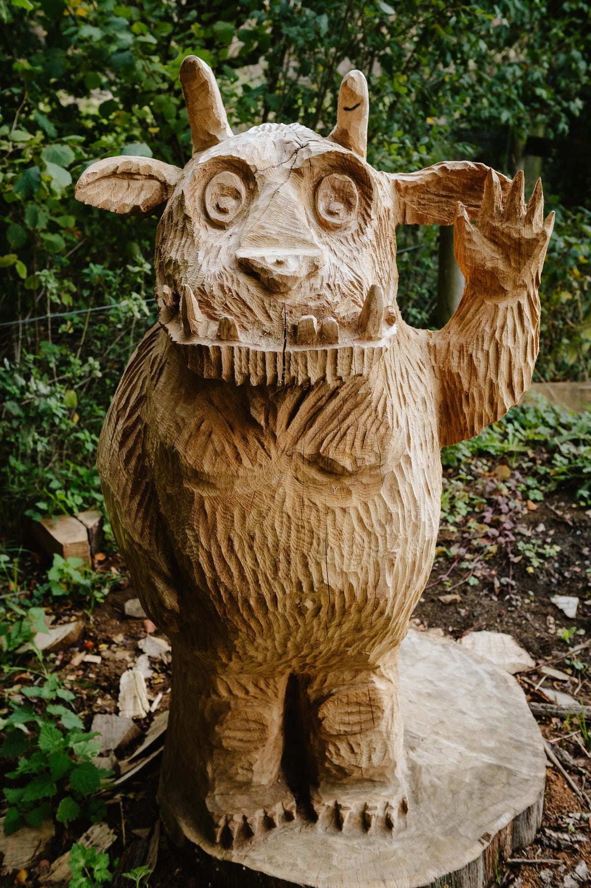 The carved Gruffalo