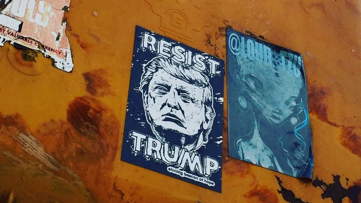 This New Yorker is trying to document every anti-Trump poster in his ...