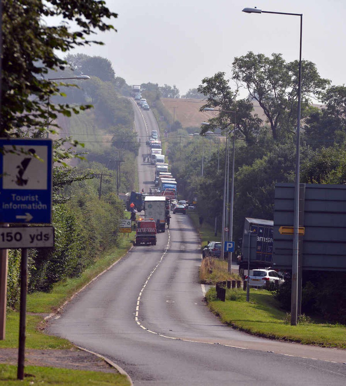 Man Airlifted As Crash Closes A5 In Telford Shropshire Star