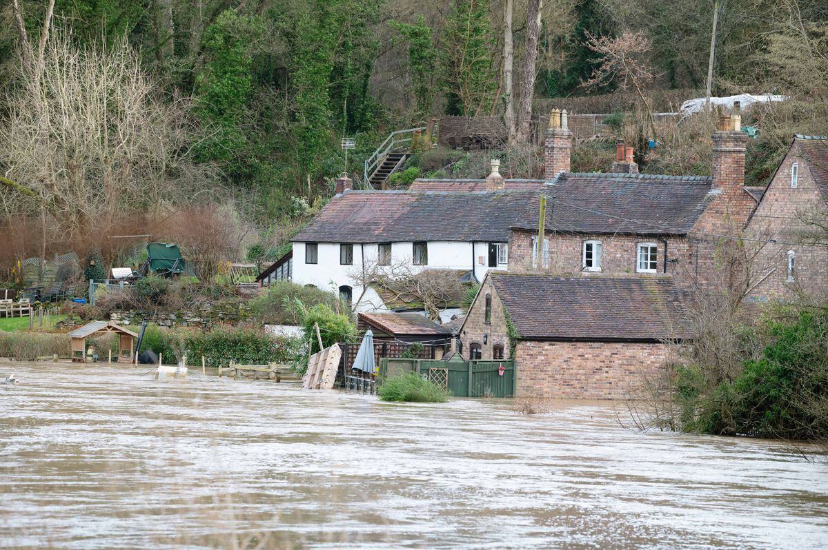 Ironbridge has been hit with a severe 'danger to life' flood warning