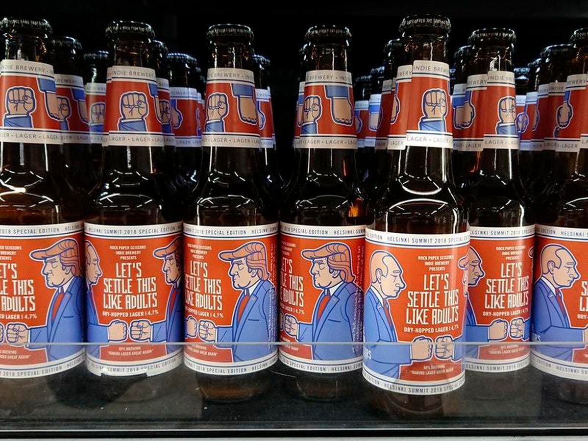 Trump and Putin craft beer sells out as the leaders meet in Helsinki |  Shropshire Star