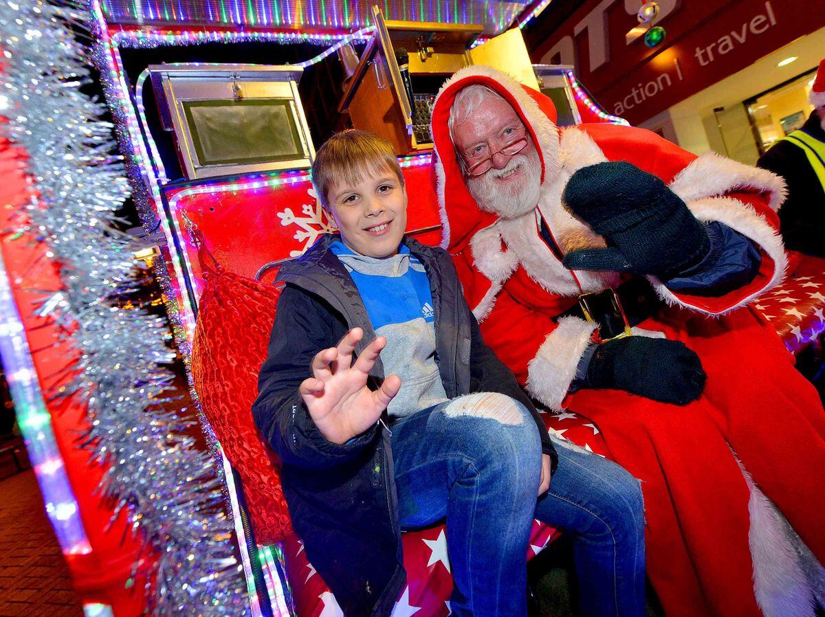 Christmas comes early to Shrewsbury as crowds flock to big lights 