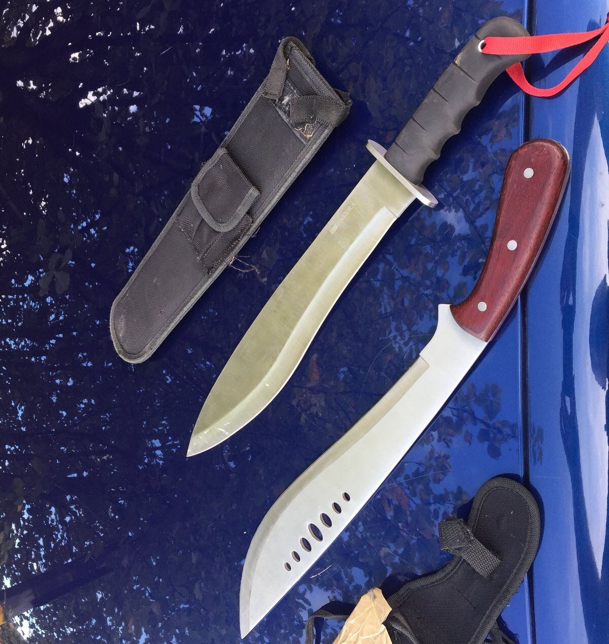 Machetes Seized As M54 Police Swoop On Stolen Car | Shropshire Star