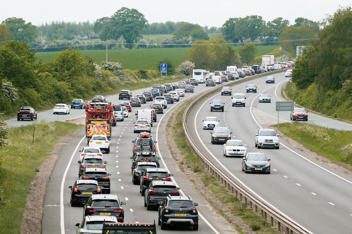 A5 and A483 delays in Shropshire as drivers head for the coast