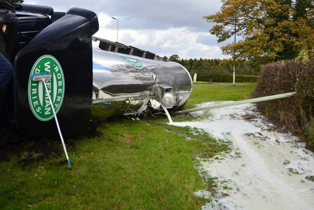 Overturned milk tanker closes road near Shifnal | Shropshire Star