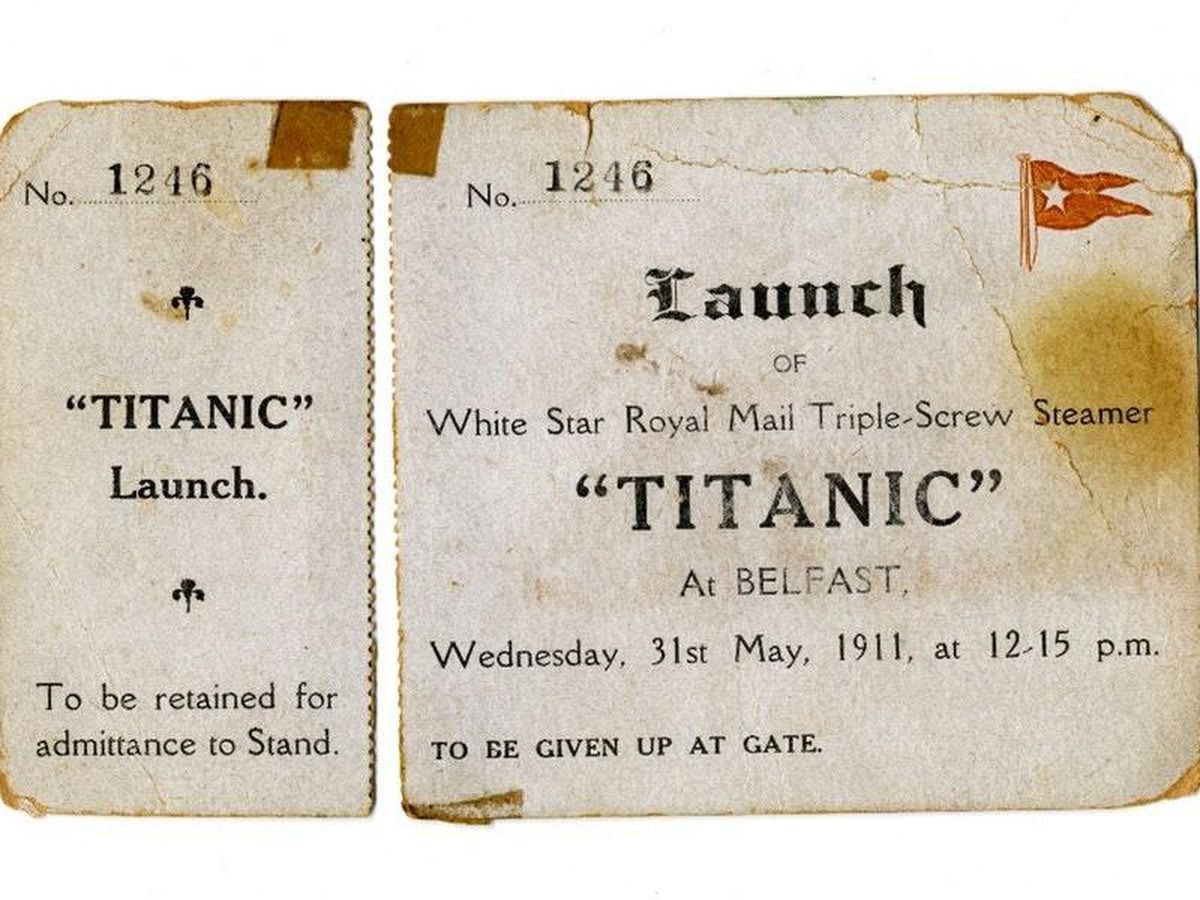Ticket for Titanic launch could fetch £25,000 at auction Shropshire Star