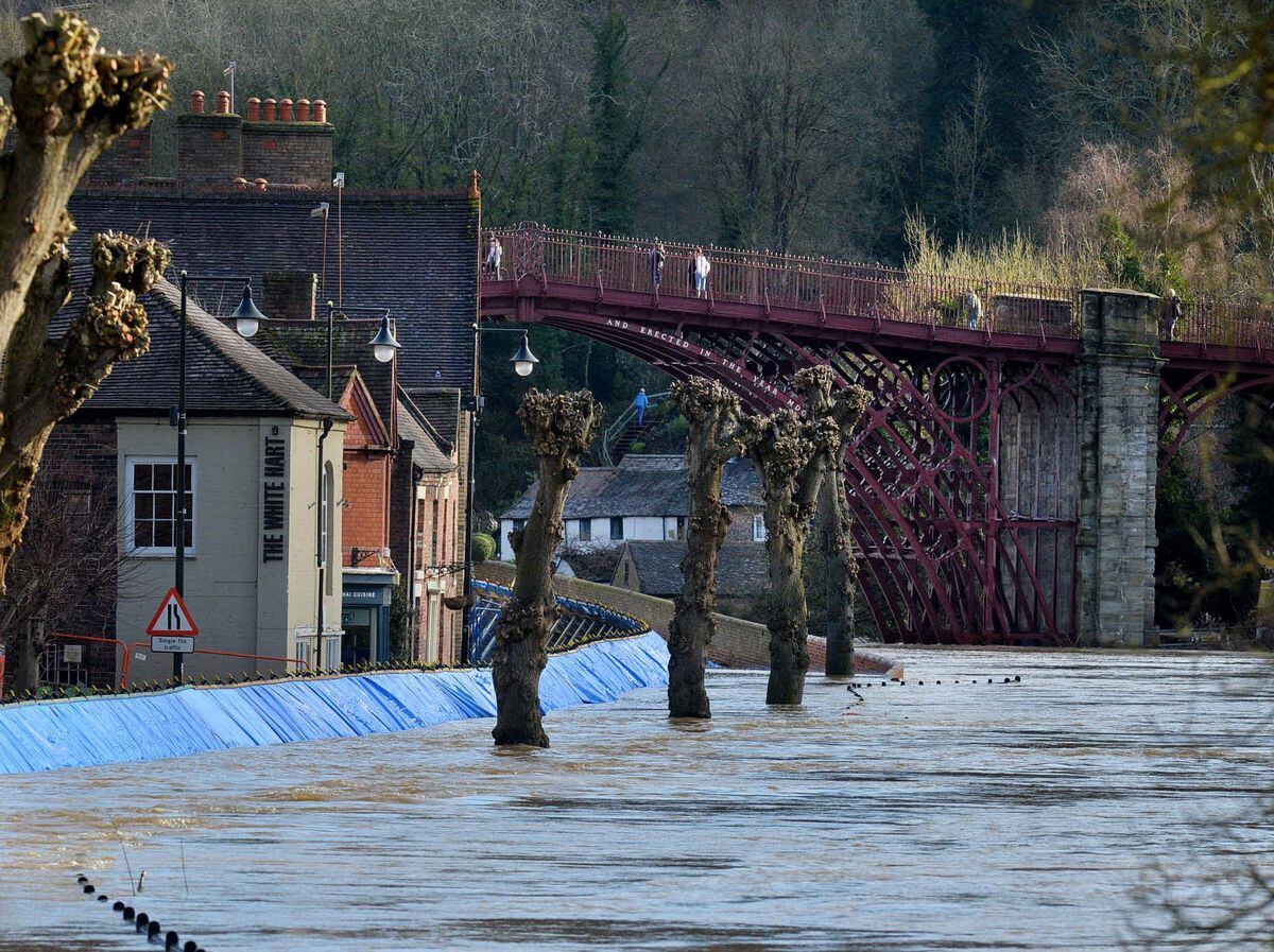 Shropshire Flooding Continues As River Severn Peaks In Bridgnorth And