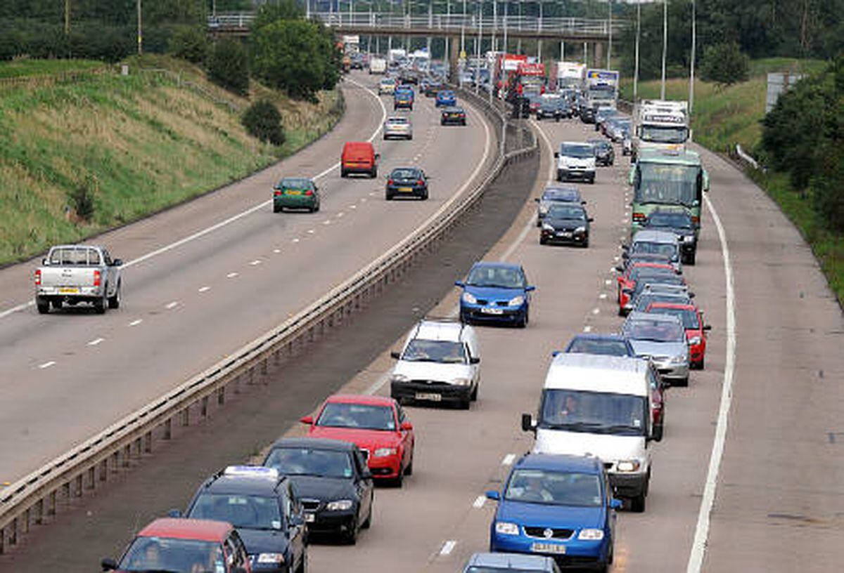 Crash on the M54 causes delays | Shropshire Star