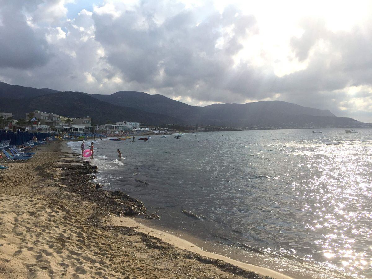 A beach in Crete