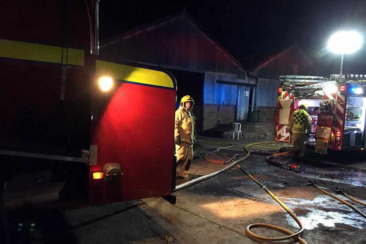 Fire crews battle Newport barn blaze | Shropshire Star