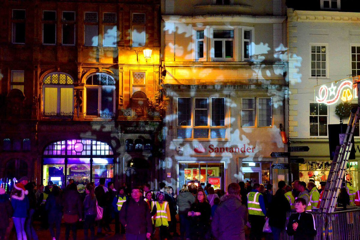 Christmas comes early to Shrewsbury as crowds flock to big lights ...