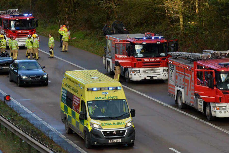 Pictures Two Taken To Hospital After Crash On M54 Shropshire Star