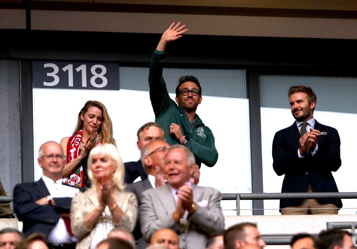 Ryan Reynolds, Blake Lively Attend Wrexham AFC Game in London