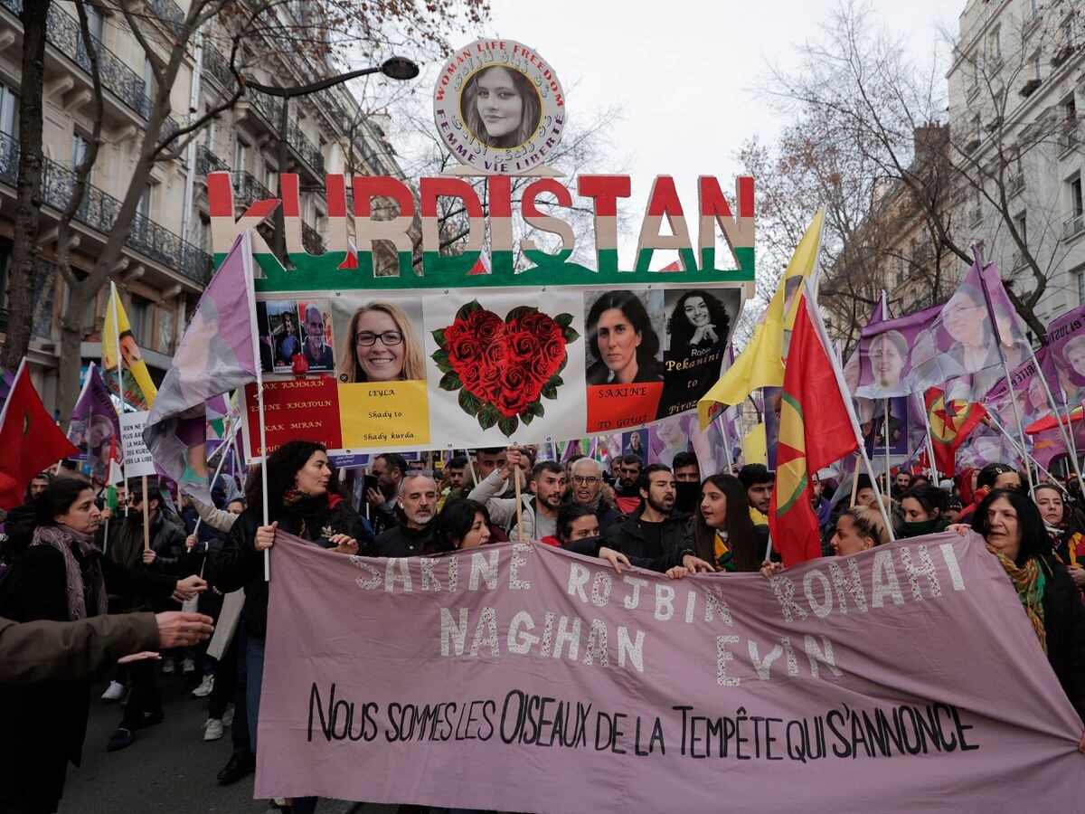 Protesters in Paris