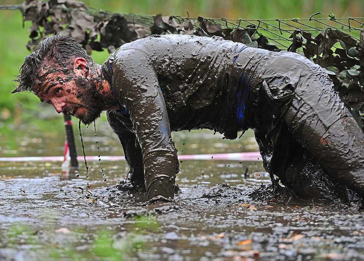 Muddy Good Fun As Runners Get Filthy At Shropshire Mud Run With Video And Pictures