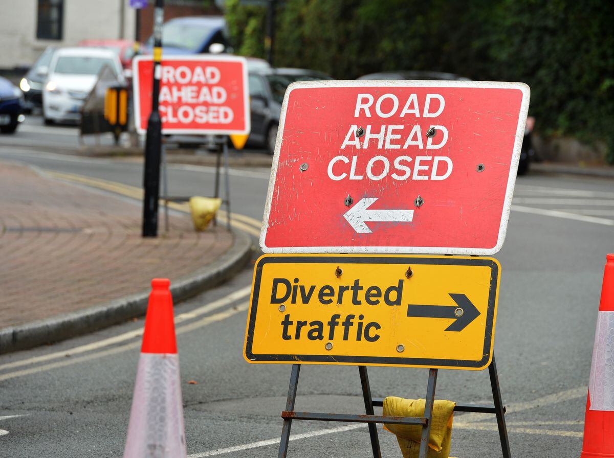 Two major roads in Shrewsbury will be closed on Sunday but not