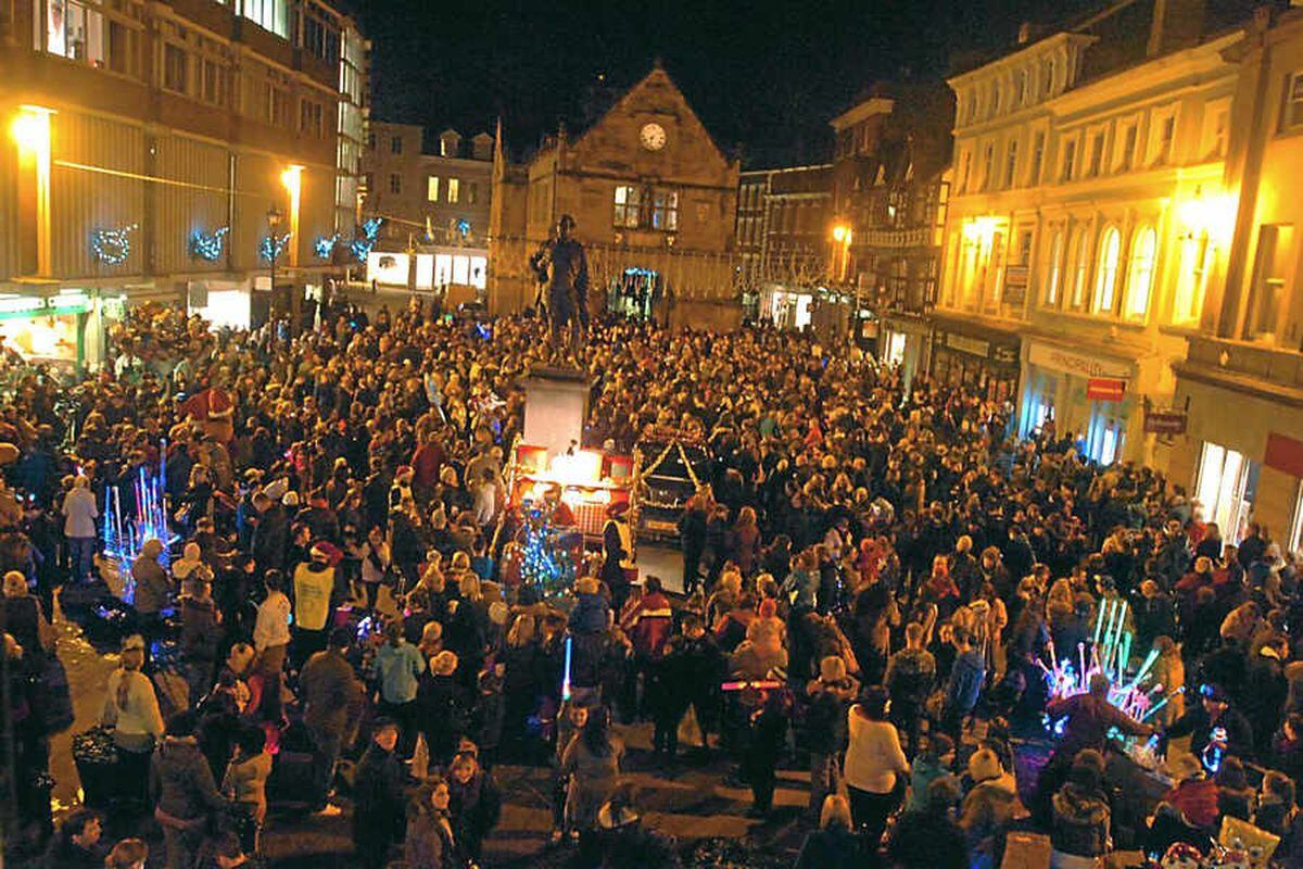 Shrewsbury glows as Christmas lights switched on | Shropshire Star