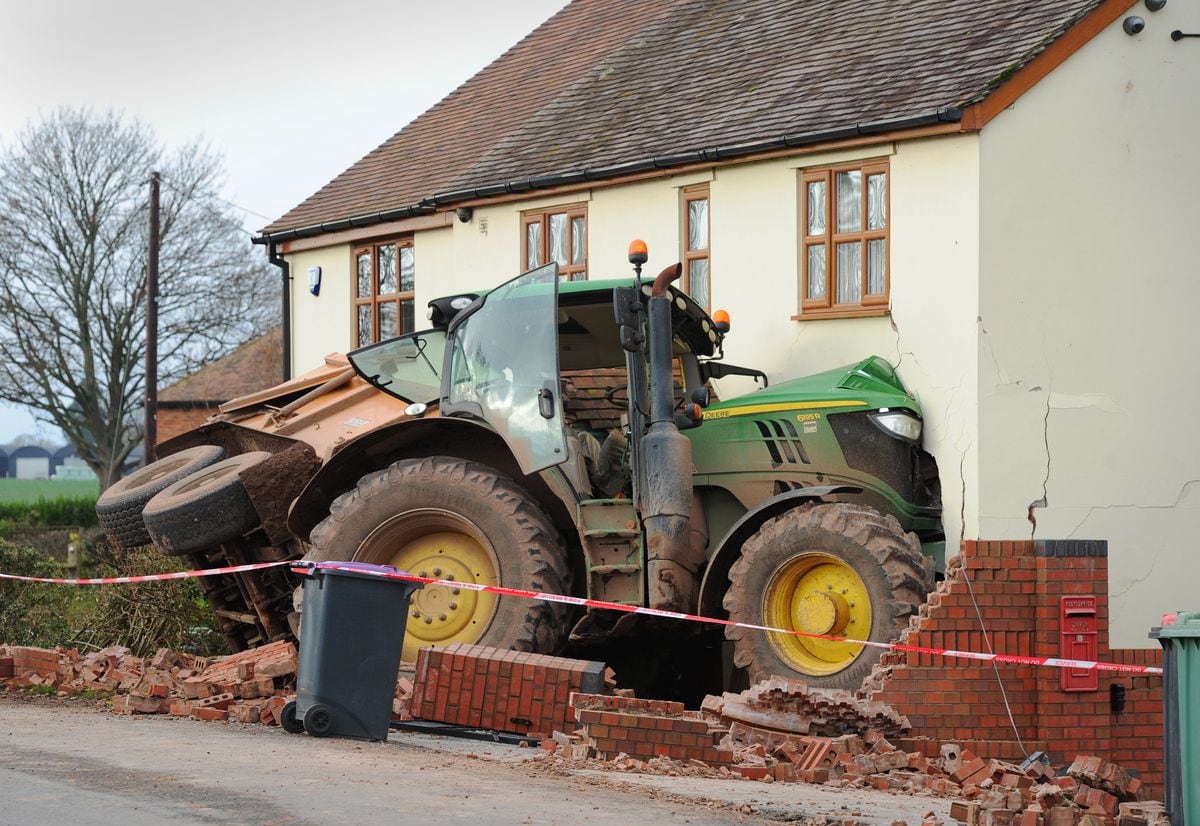 Tractor Towing Trailer Crashes Into House Near Telford | Shropshire Star