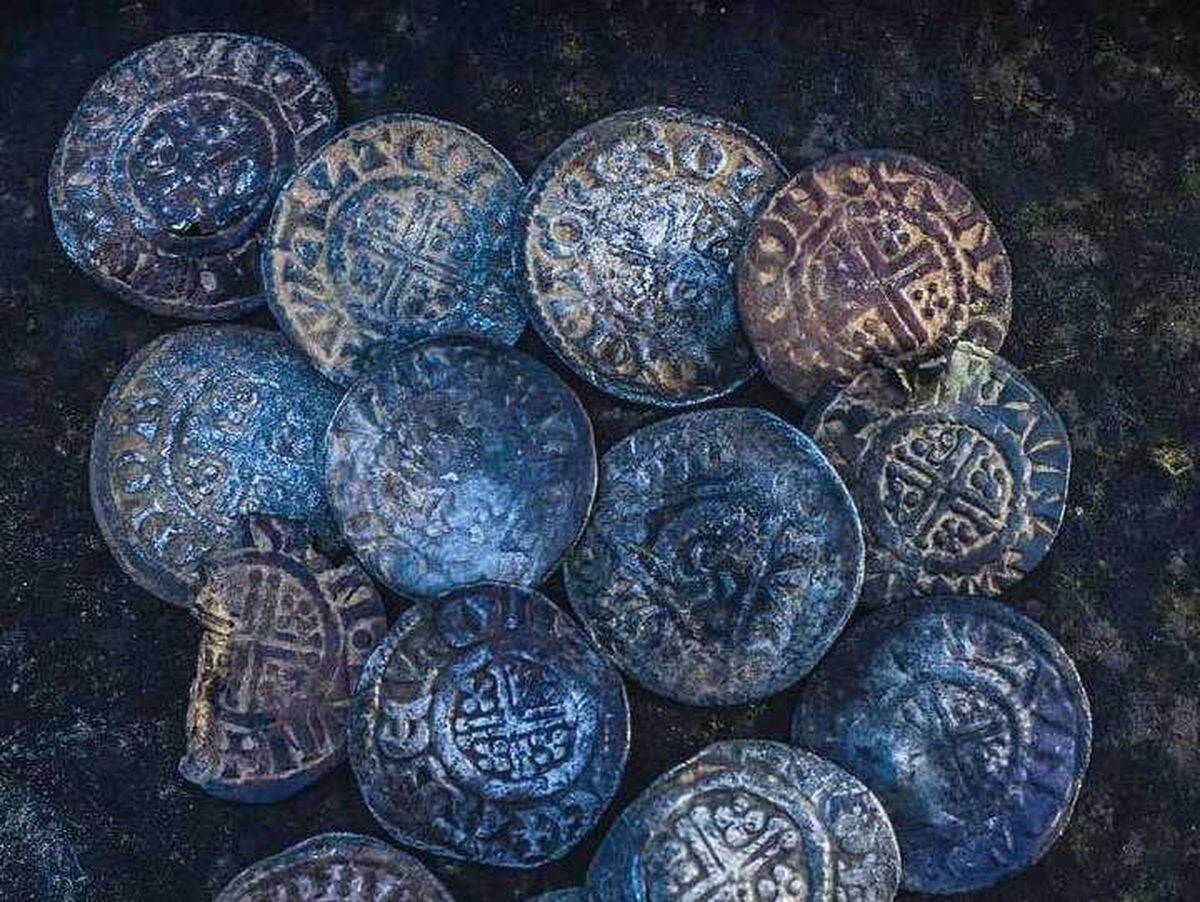 800-year-old coins dug up by detectorists near Oswestry