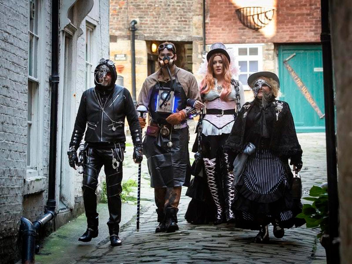Paddleboarders celebrate Whitby Goth Weekend with witch costumes |  Shropshire Star