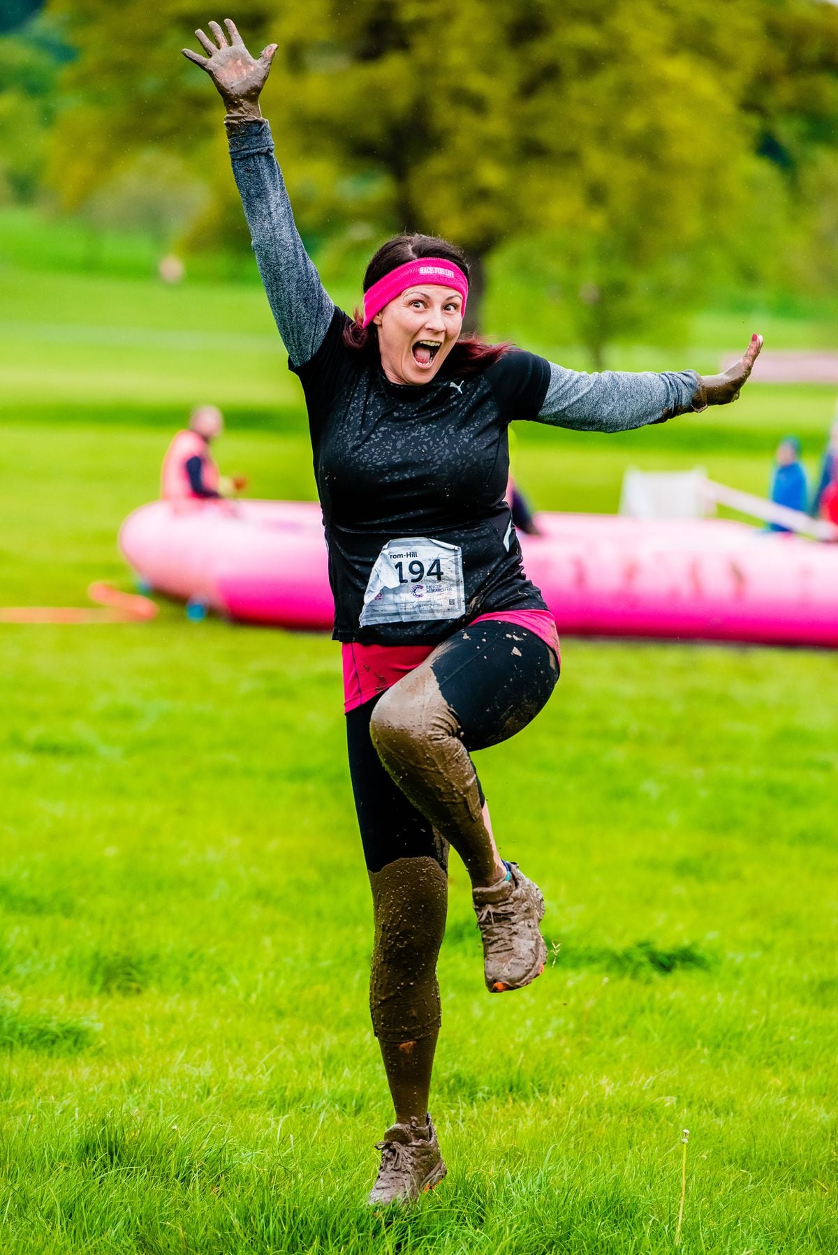 race for life pretty muddy t shirt