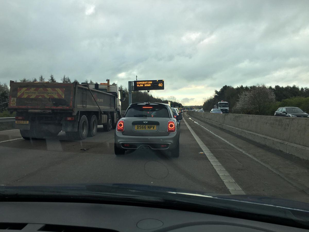 Rush Hour Delays On M54 After Multi Car Crash Shropshire Star