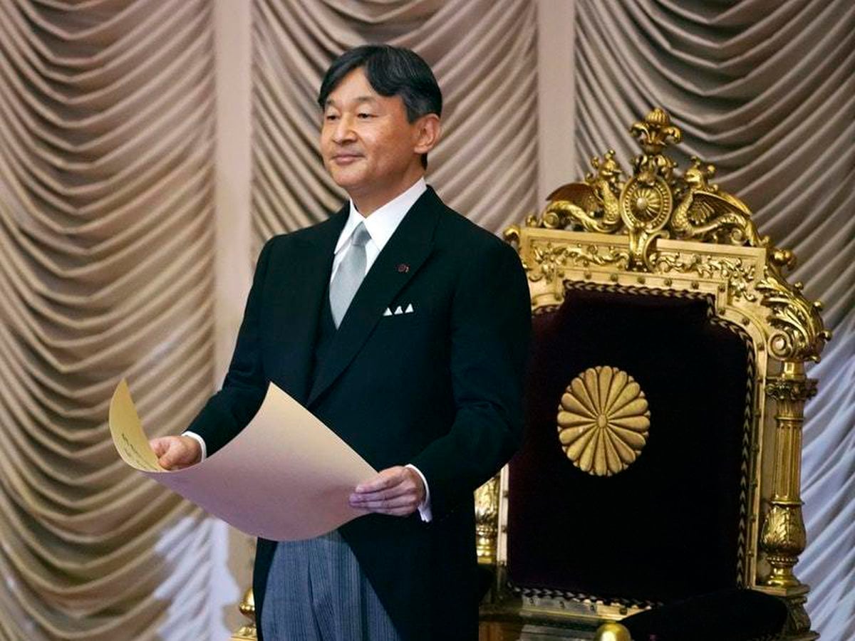 Japan’s new emperor gives opening speech to renovated parliament