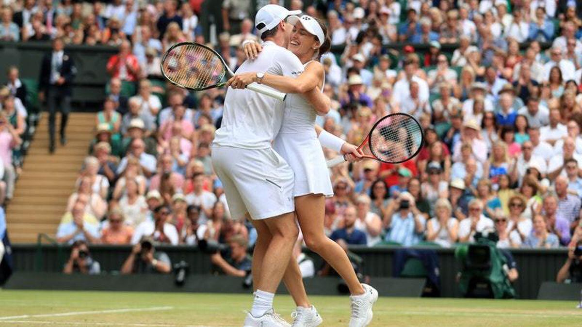 Worth The Wait As Murray And Hingis Claim Wimbledon Mixed Doubles Title